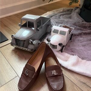 Brown Ralph Lauren Leather Loafers